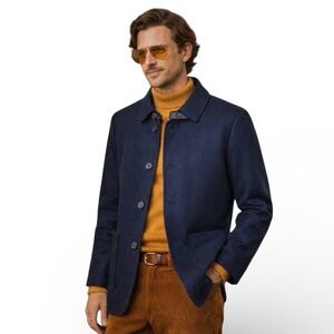 HOWE Navy Blue MCM Blazer - Retro Military Vibe | Lightweight Spring | Small